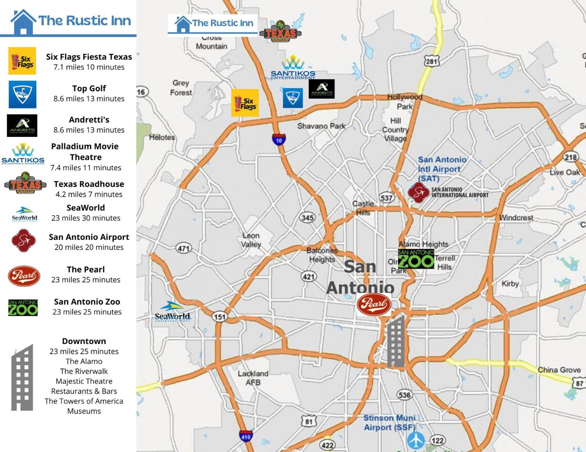 The Rustic Inn - Family Friendly, Close To Fiesta Texas, Seaworld, Riverwalk And More Dominion Zewnętrze zdjęcie